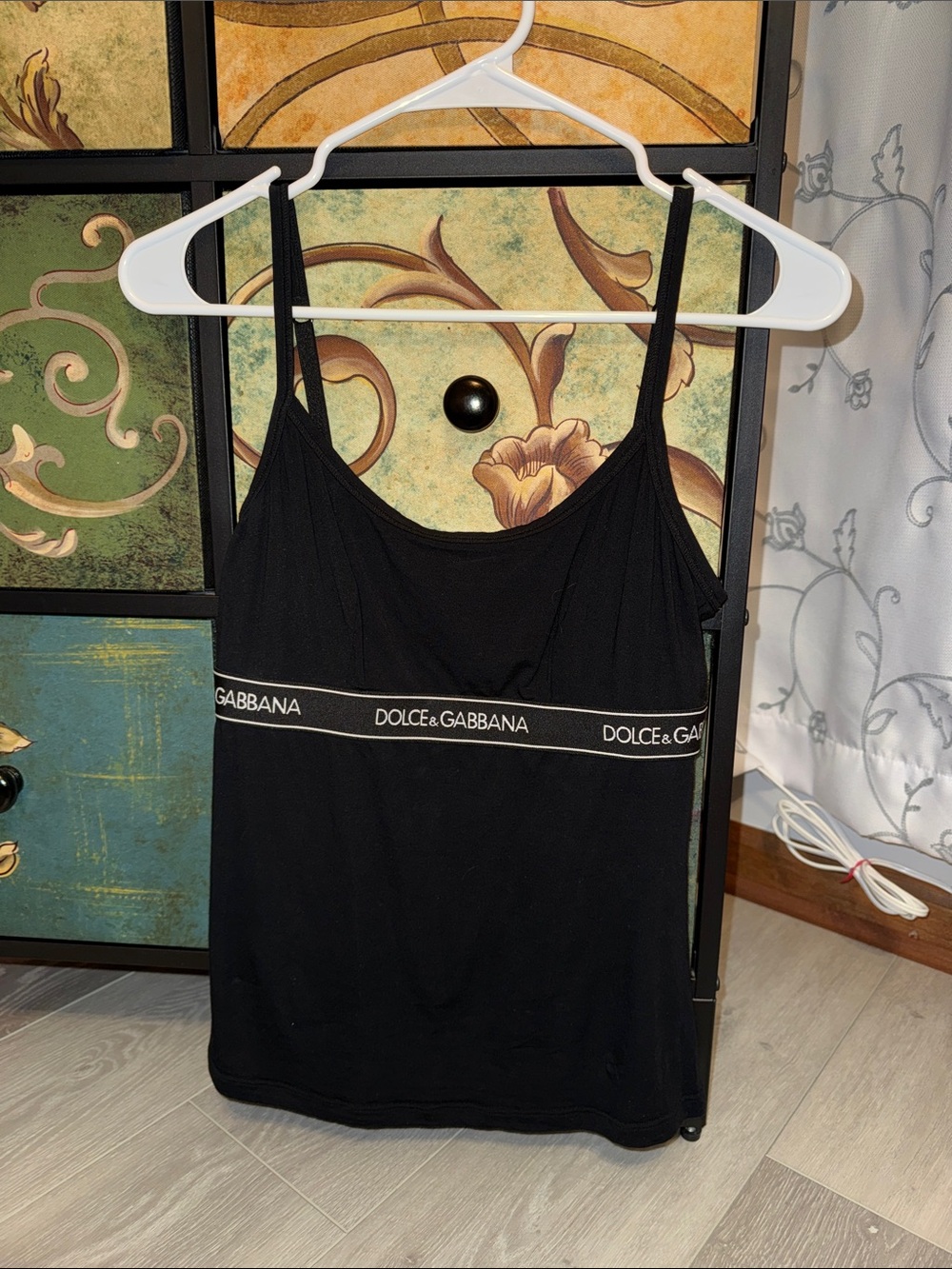Dolce & Gabbana Black Logo-Band Camisole